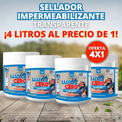 LLUVIA CERO™ | OFERTA ¡4 LITROS AL PRECIO DE 1!